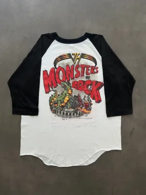 1980s Van Halen tour raglan tee (M) Sleek Comfort RecycledBlend