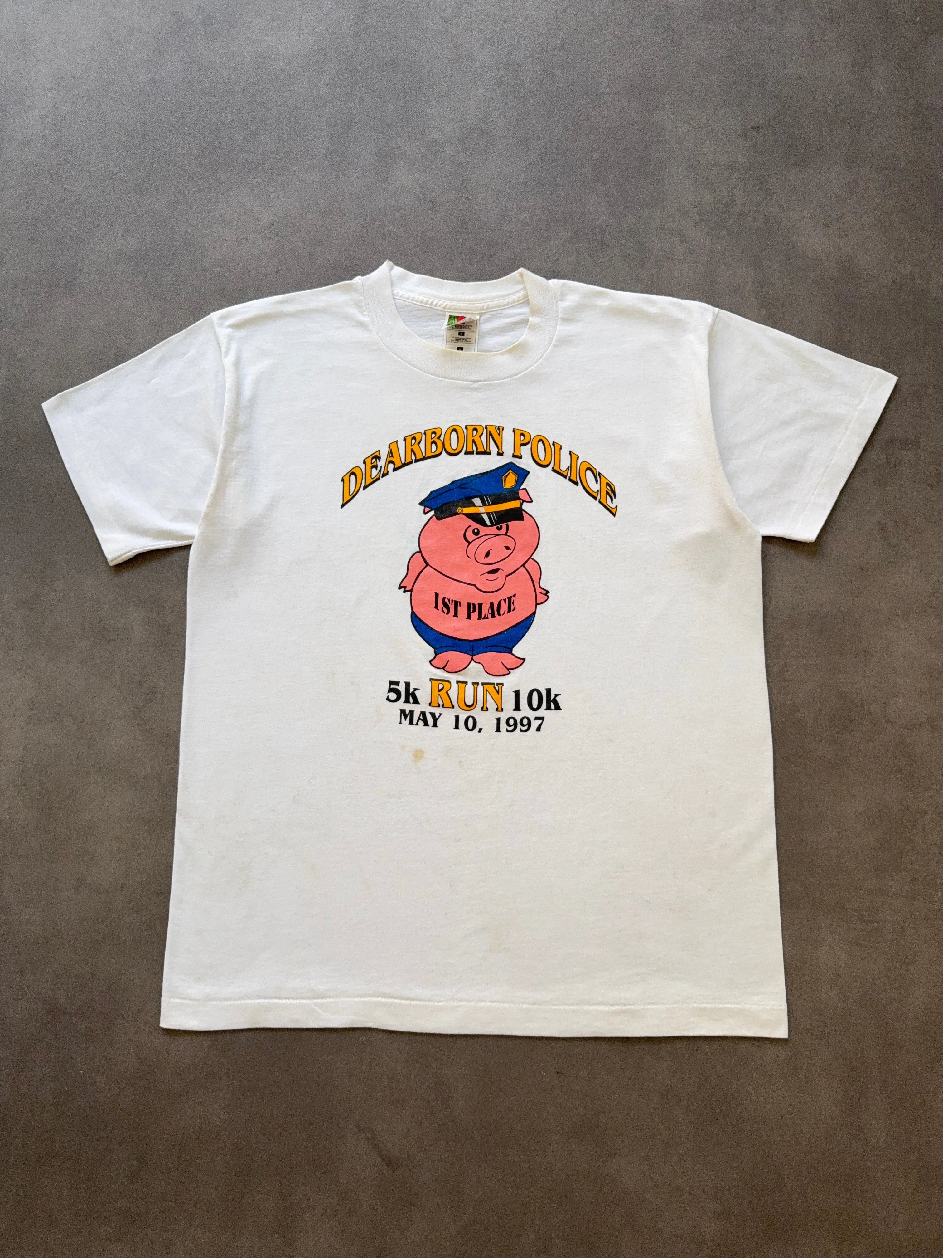 1990s Pork Police tee (L) Urban Trend Cozy Style