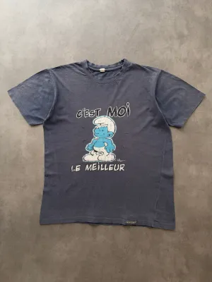Summer Wardrobe Adult Wear 1990s Smurfs tee (L)