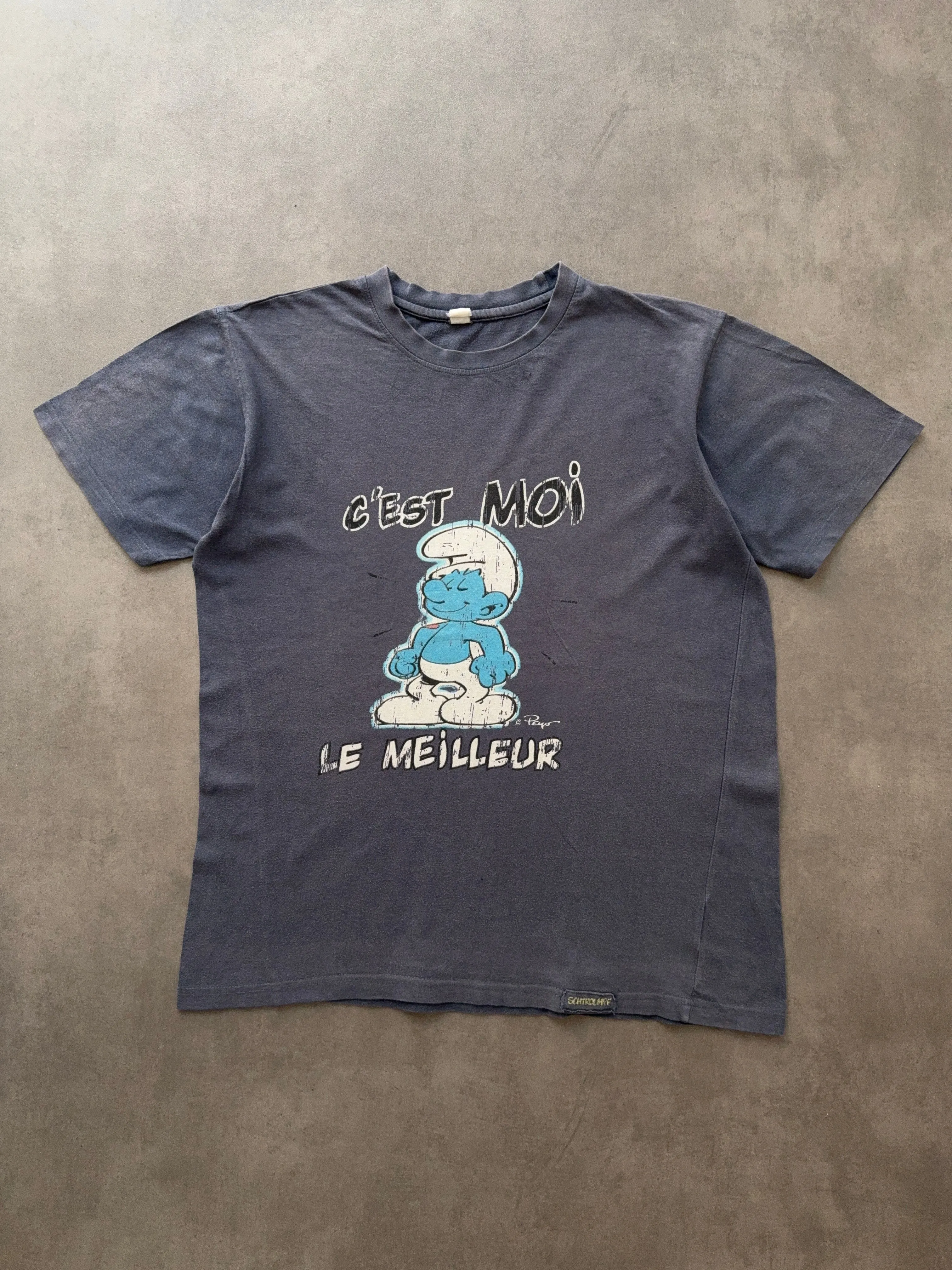 Summer Wardrobe Adult Wear 1990s Smurfs tee (L)