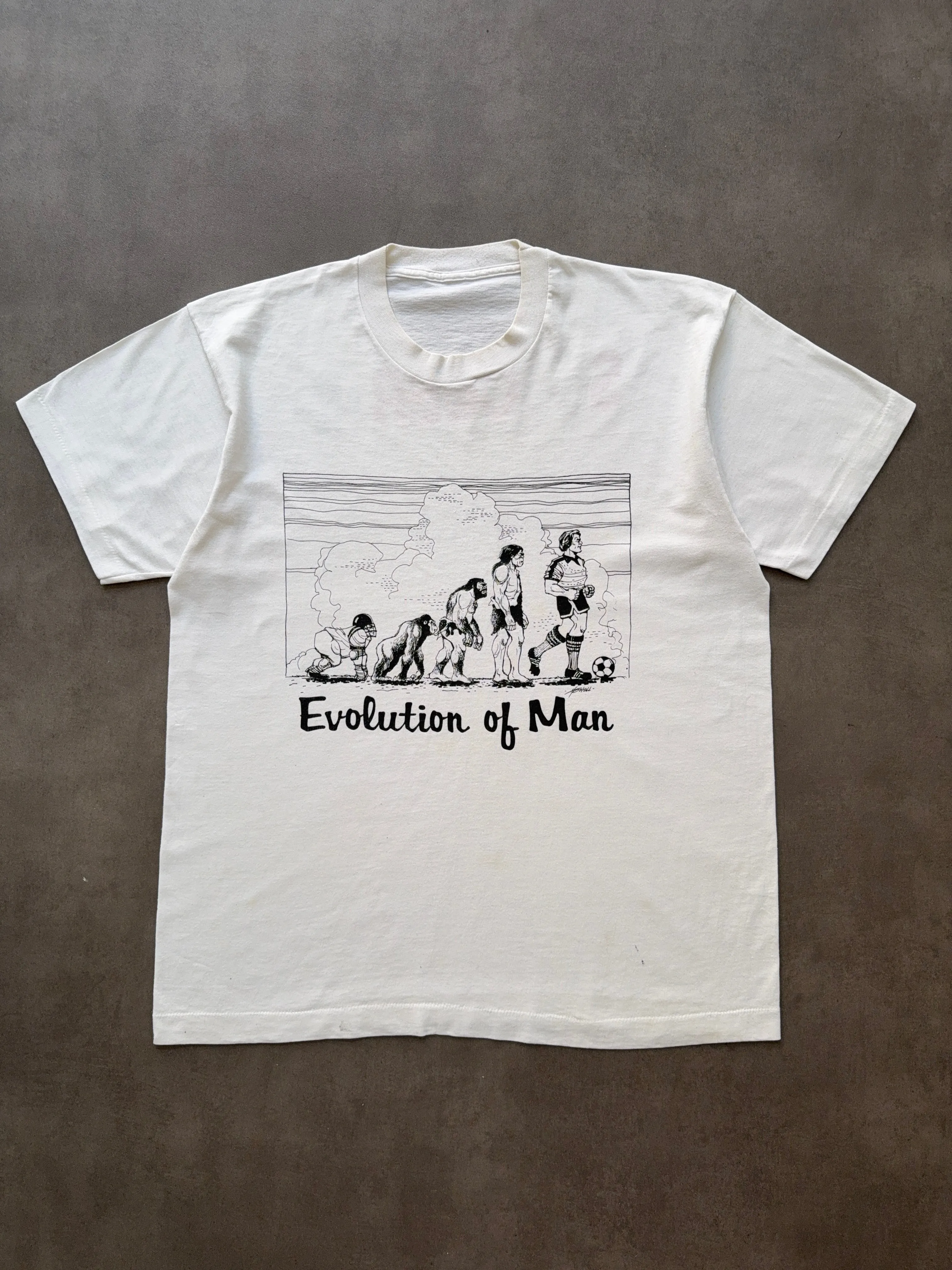 Minimal Style Trend Breathable Design Wear 1990s Soccer tee (L)