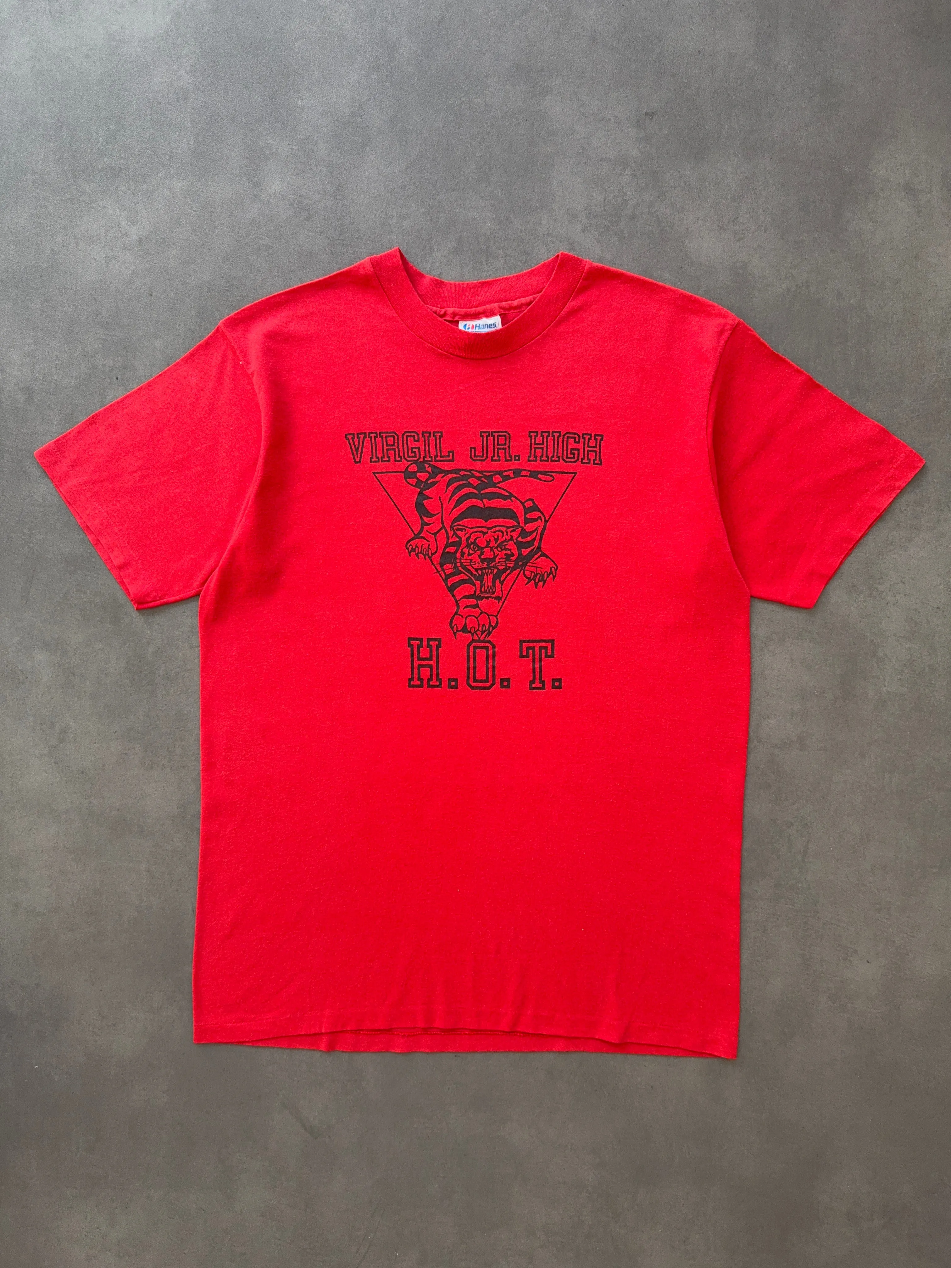 1990s Virgil JR High School tee (L) outdoor concert