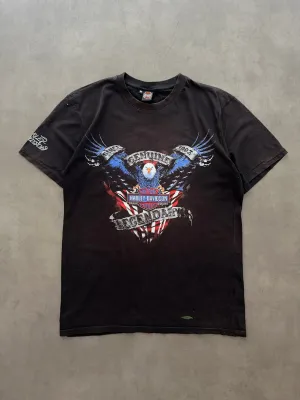 2000s Harley Davidson tee (M) Travel Trend Look Snag Resistant Surface