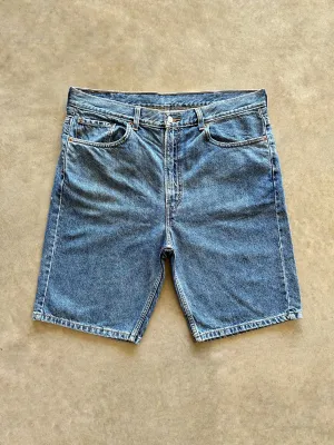 Stretch waistband 2000s Levis denim shorts (38)