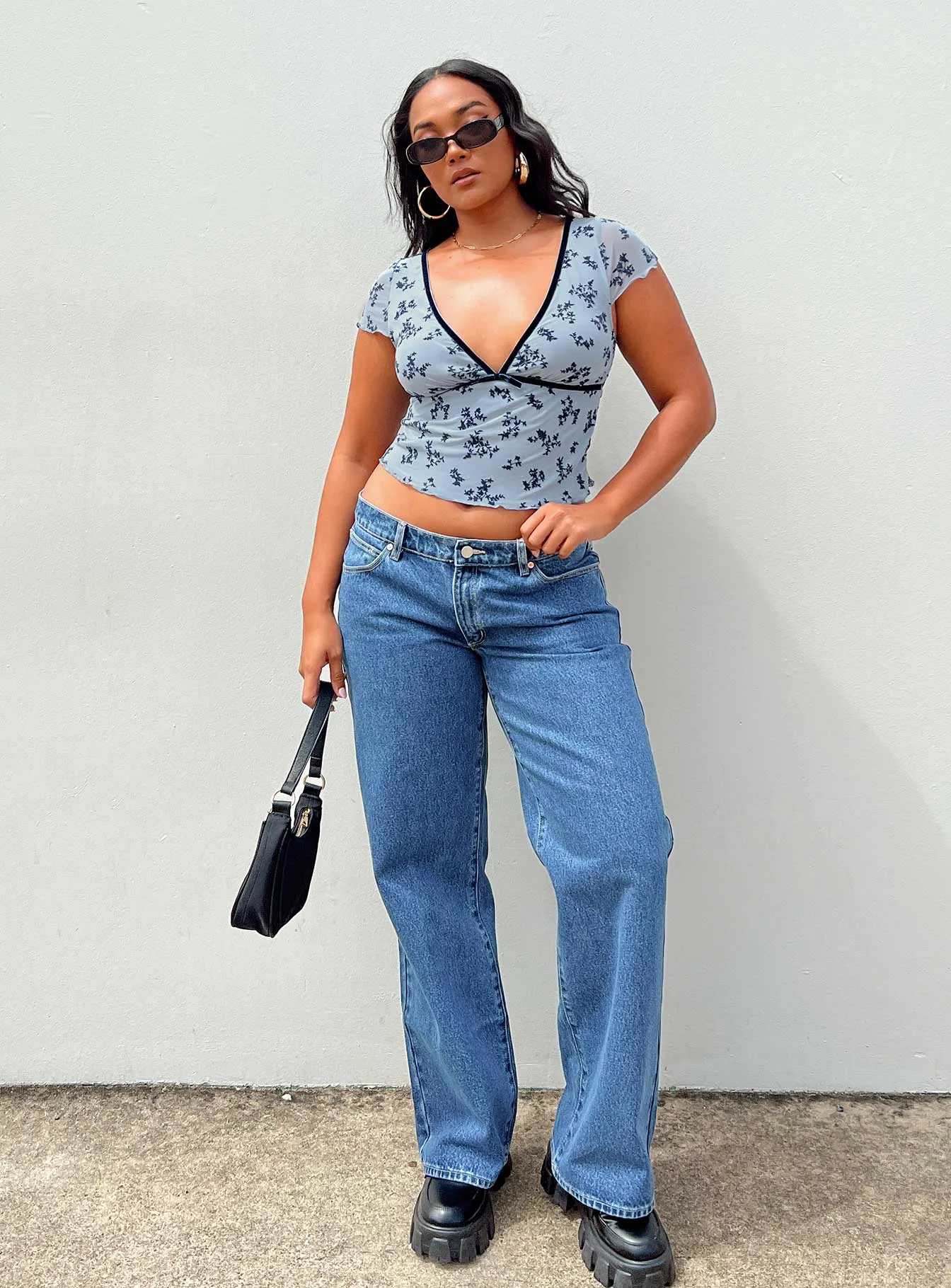 All Style Fit Contemporary Waistband Abrand 99 Low & Wide Chantell Organic Jeans