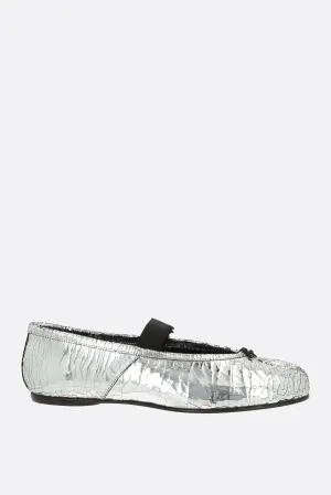 Urban Pulse Tabi ballerinas in craquel?? leather