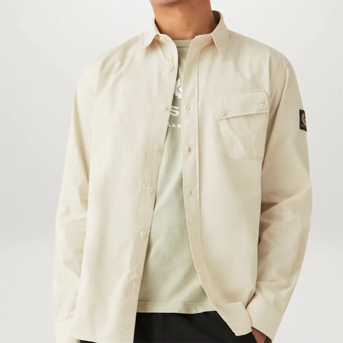 Belstaff - Pitch Shirt in Fawn dry cleanable