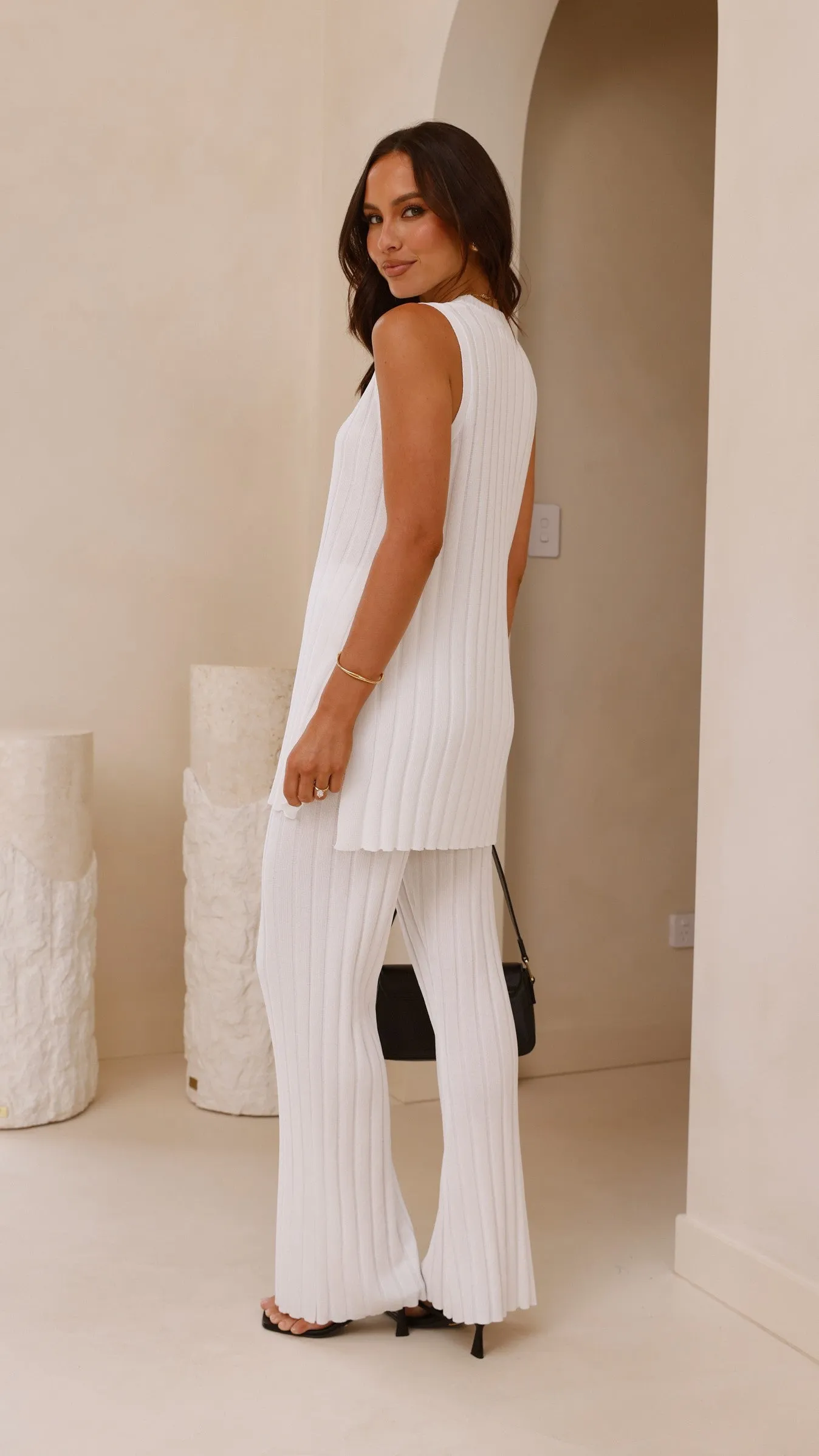 Daily Use Megan Knit Top - White