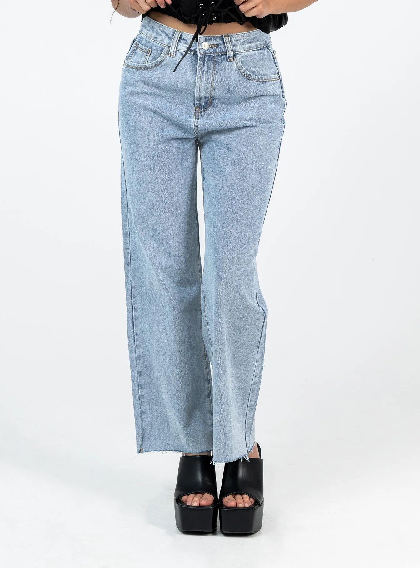Neutral Lightweight Kalinda Denim Jeans Petite