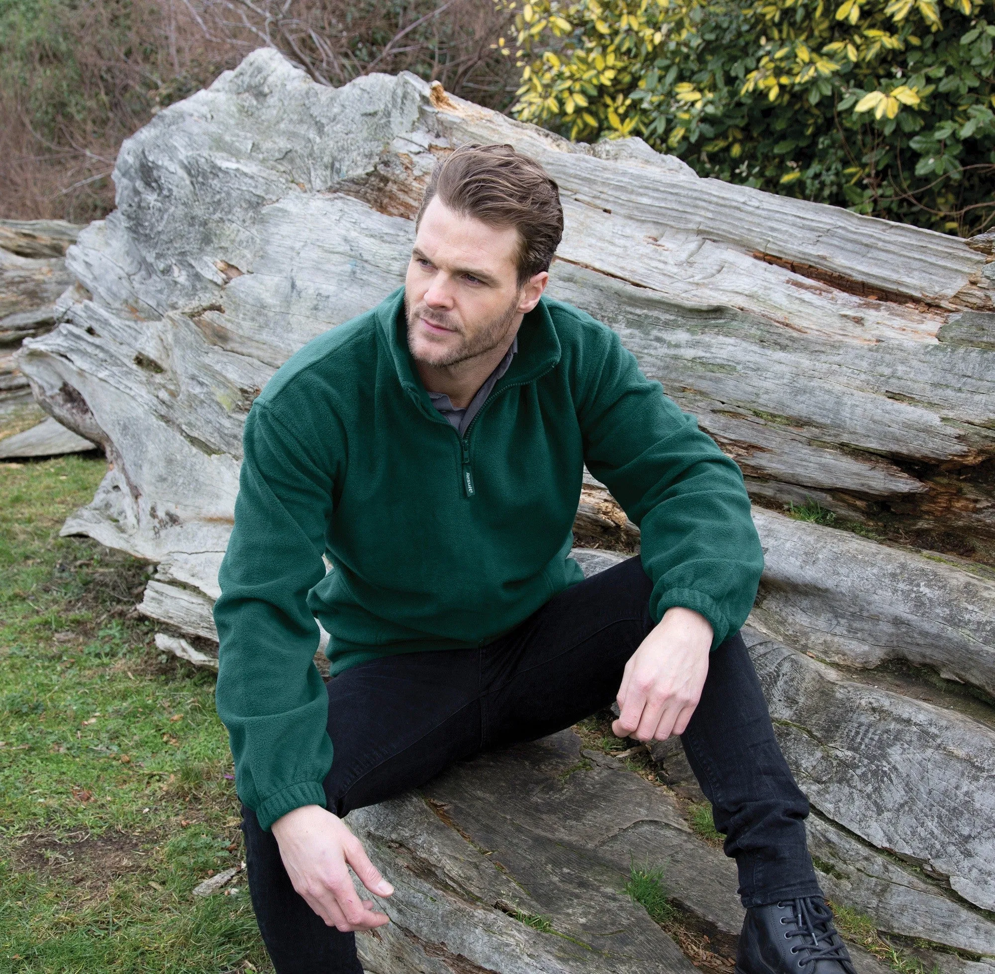 Lounge Friendly Cool Function Active Fleece Top | BLACK