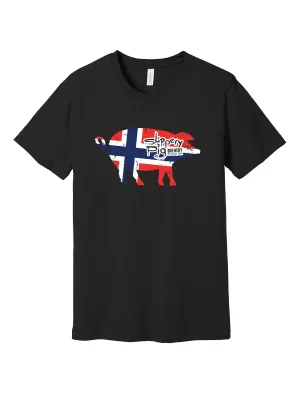 Sporty Comfort Fit Slippery Pig ?? Norway Tee