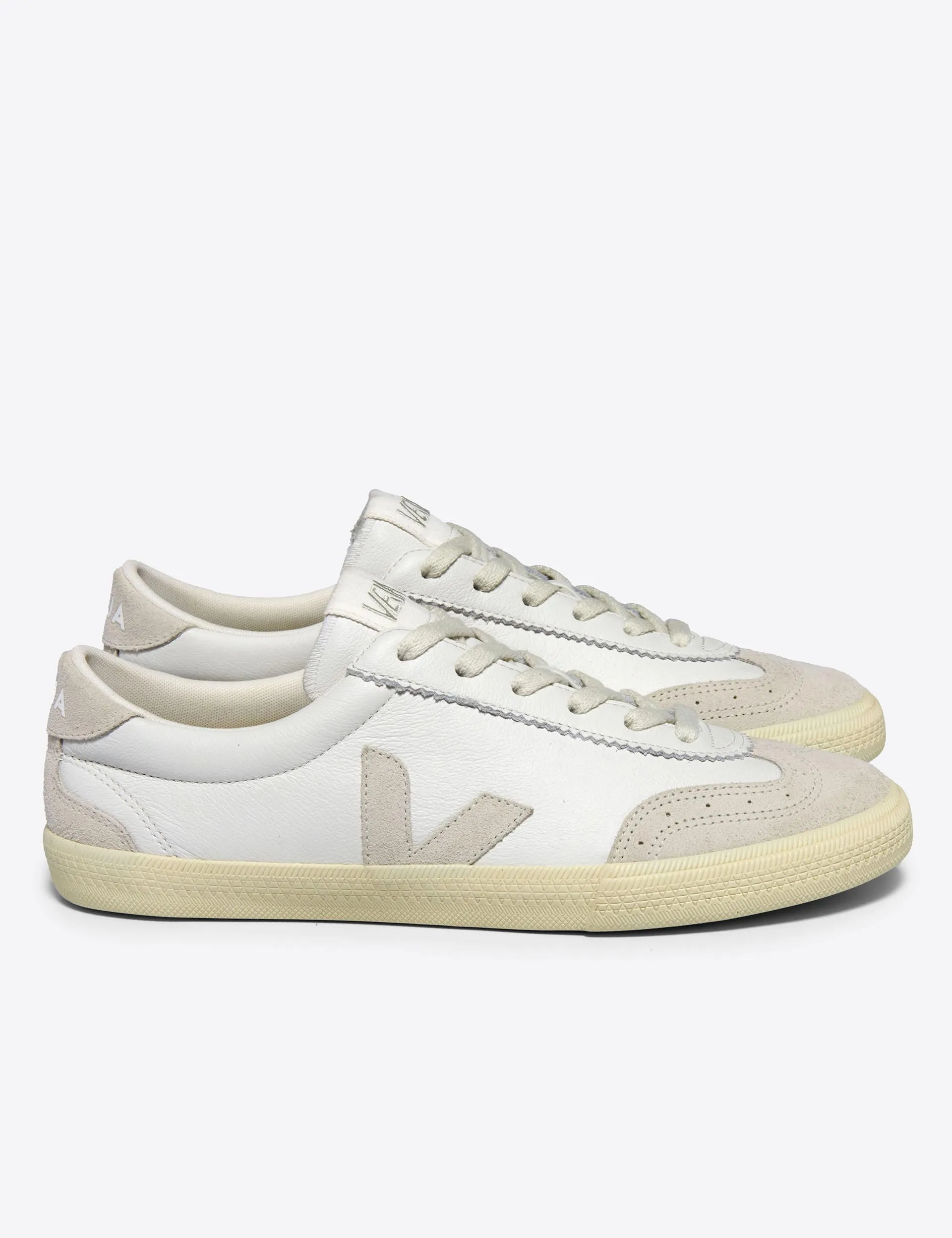 Quick Fit Volley Leather - White Natural