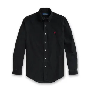Polo Ralph Lauren - Slim Fit Corduroy Shirt in Black Festival wear
