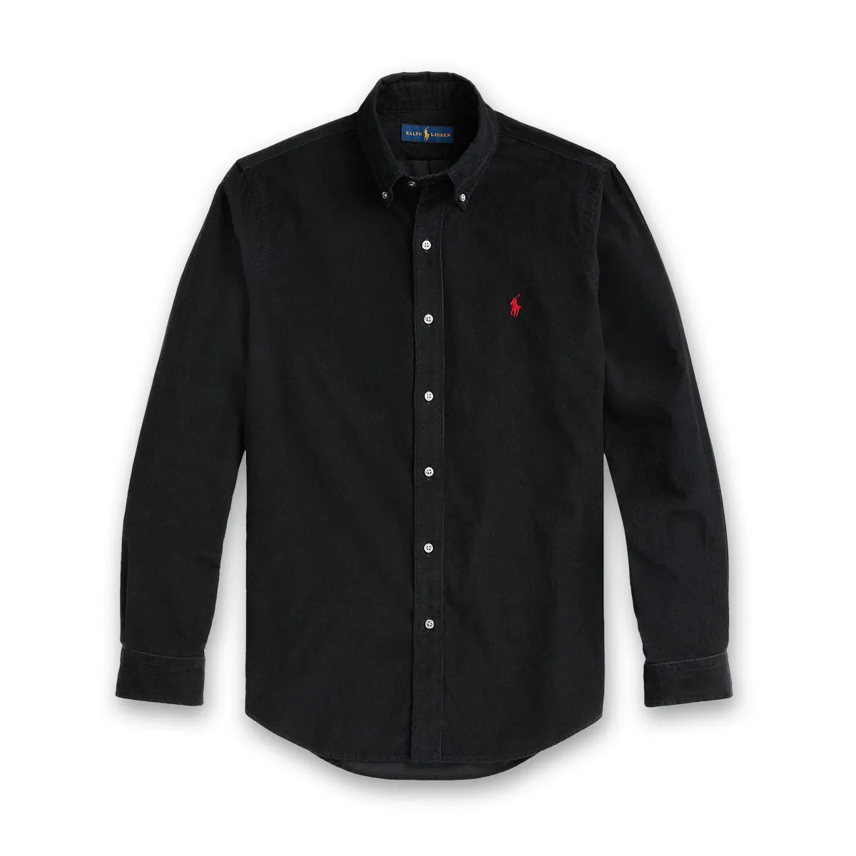Polo Ralph Lauren - Slim Fit Corduroy Shirt in Black Festival wear