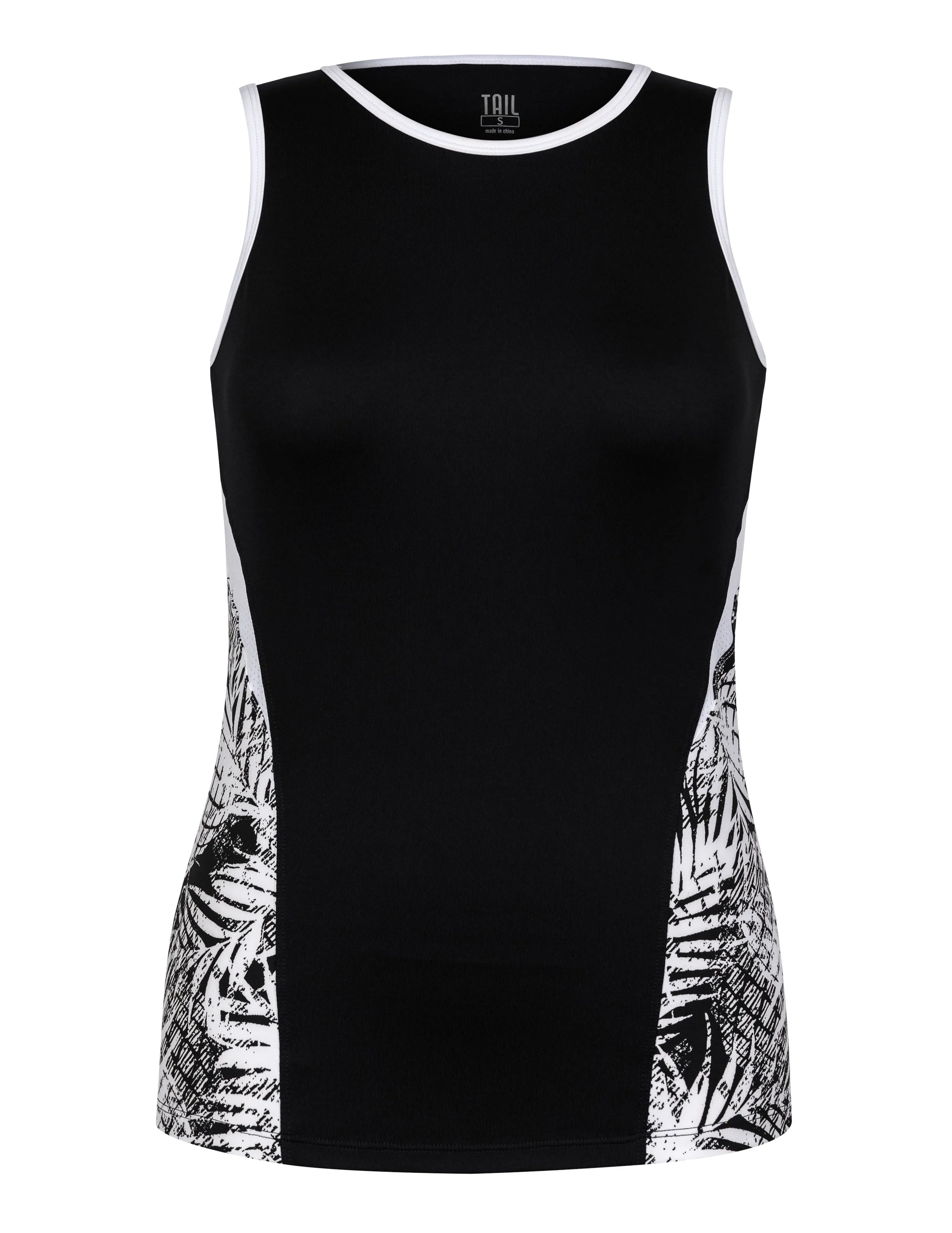 Adelina Tank - Tropical Print Dark - FINAL SALE Minimal Comfort Style Effortless Vibe