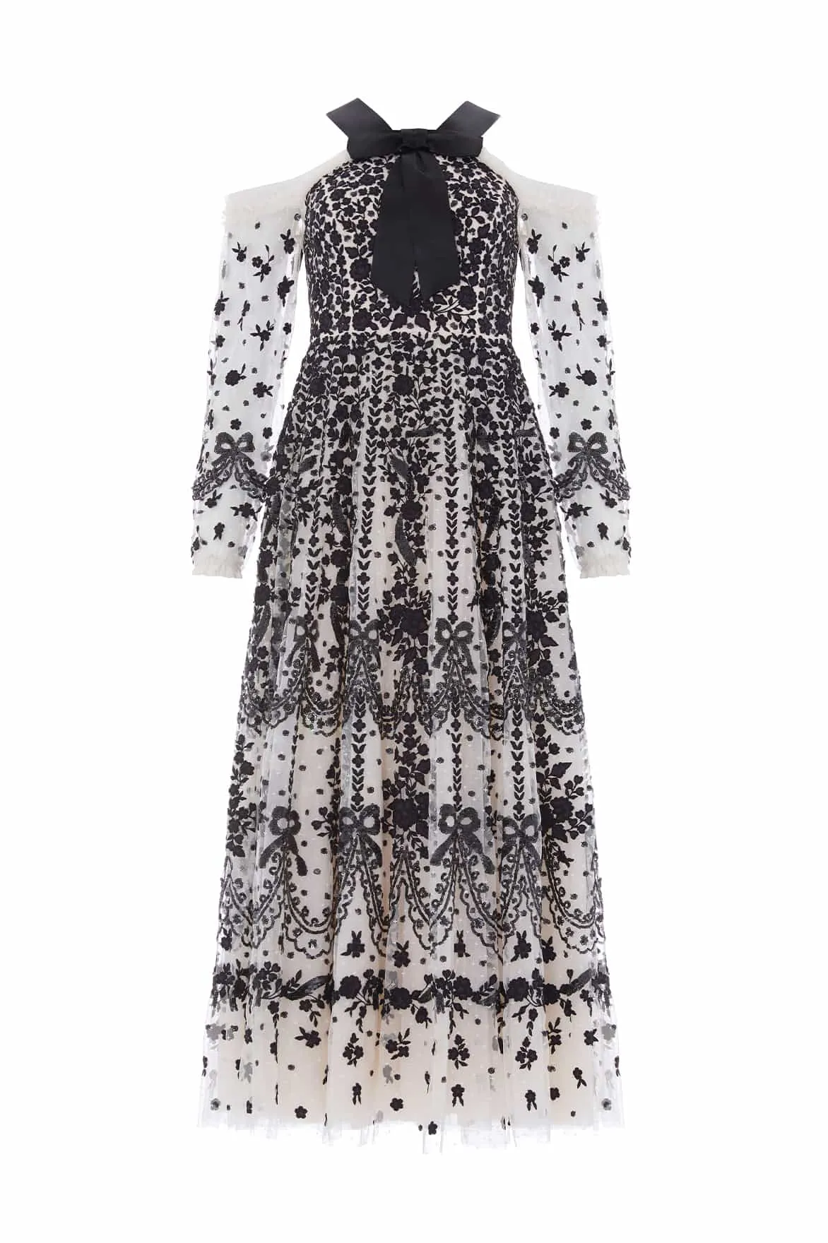 Daywear Mood Bloom Zone Adeline Off-Shoulder Ankle Gown