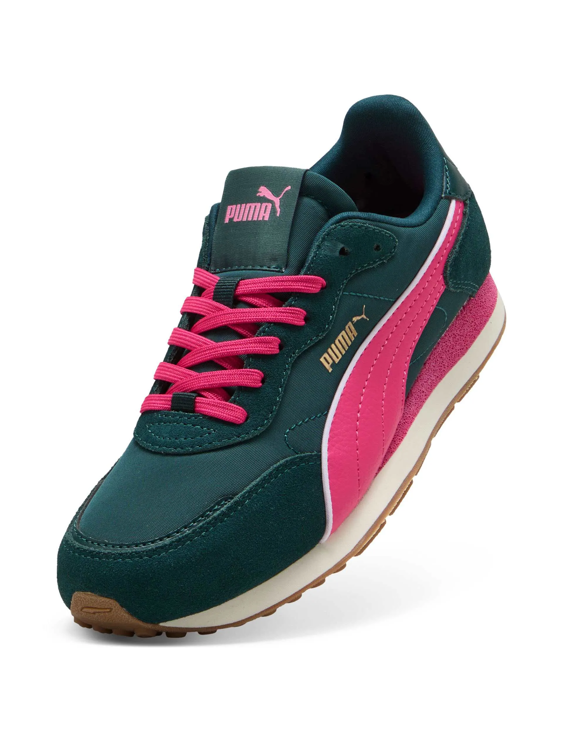 ST Miler Rose Sneakers - Green Terrain/Posie Pink/Gum Recycled fabric