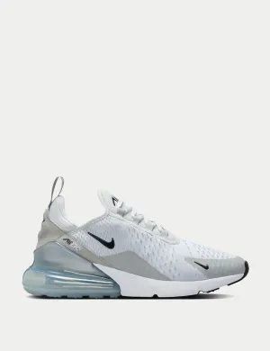 Air Max 270 Shoes - Pure Platinum/Black/Light Smoke Grey Slip Easy