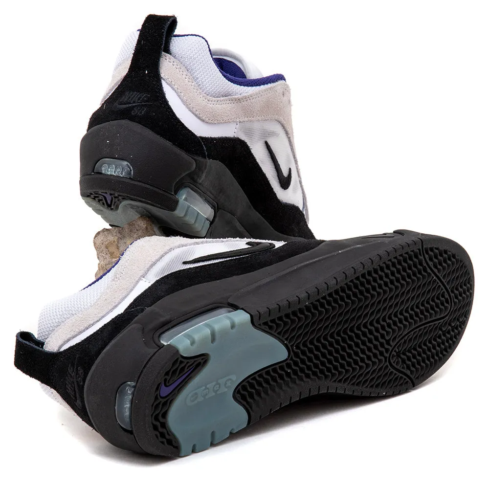 Arch Support Health Focused Running Air Max Ishod (White / Black - Court Purple - Black)
