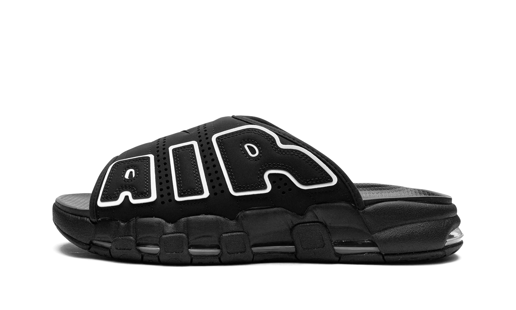machine - washable - design shoes Happiness Air More Uptempo Slide OG "Black/White"