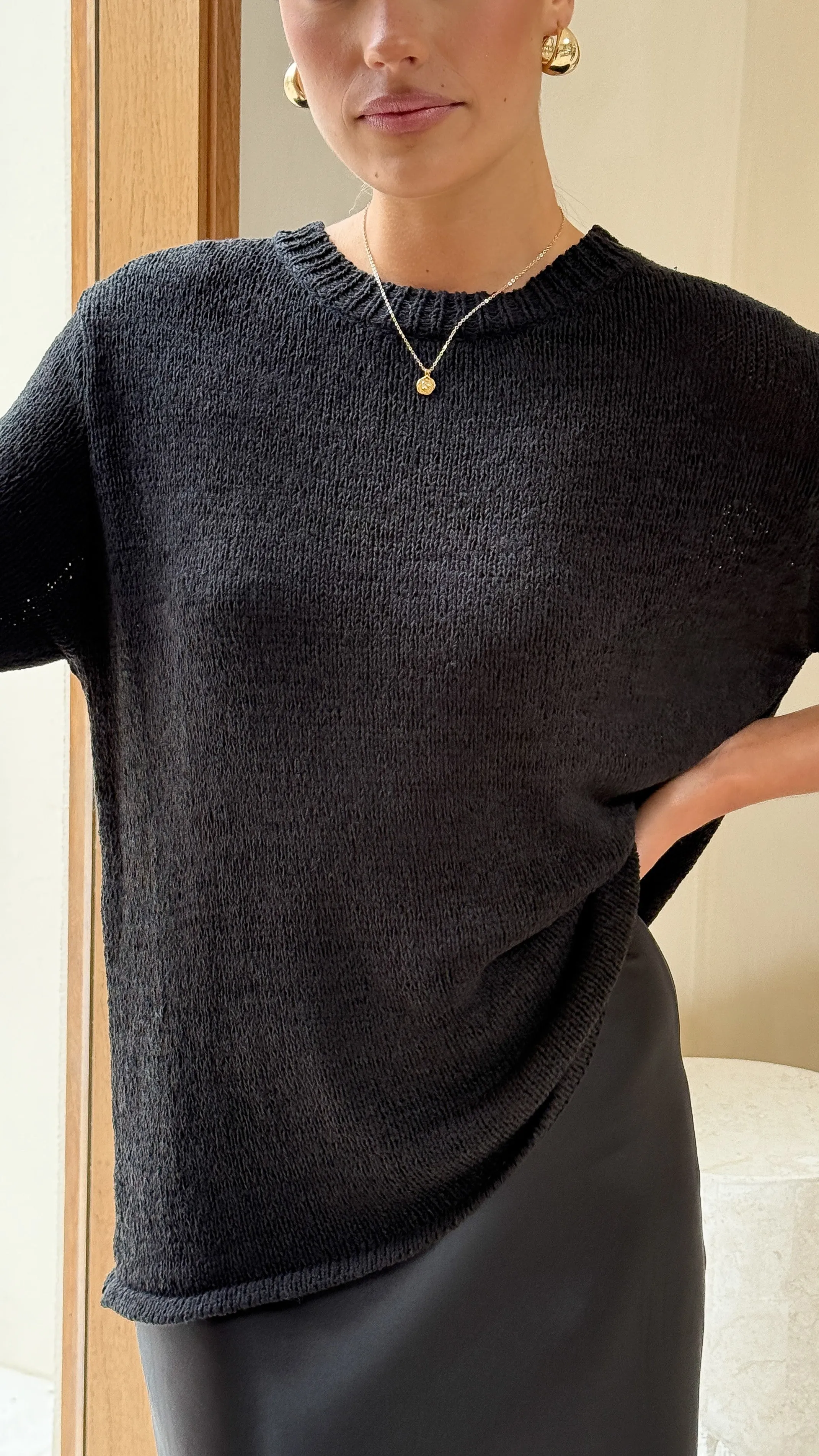 Storm Core Casual Fit Amara Knit Top - Black