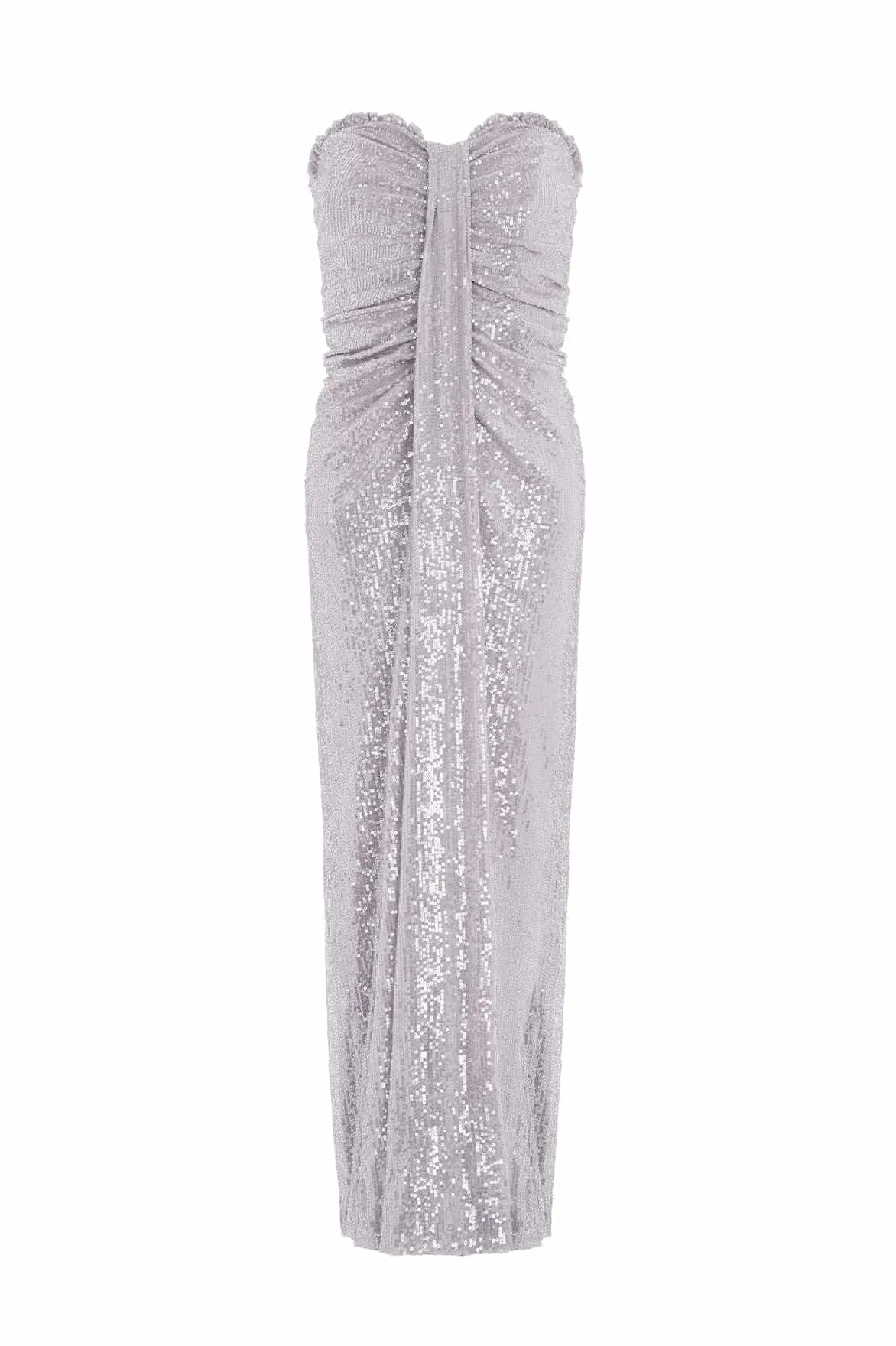 Amora Strapless Ankle Gown Elegant Waist Fit