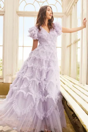 Amorette V-Neck Gown Professional Look Gradient Shade