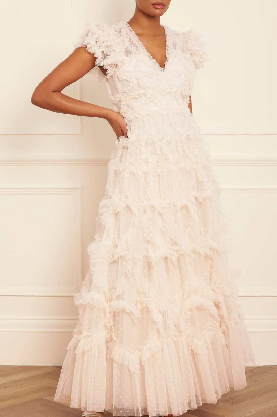 Sleek Fit Casual Smart Amorette V-Neck Gown