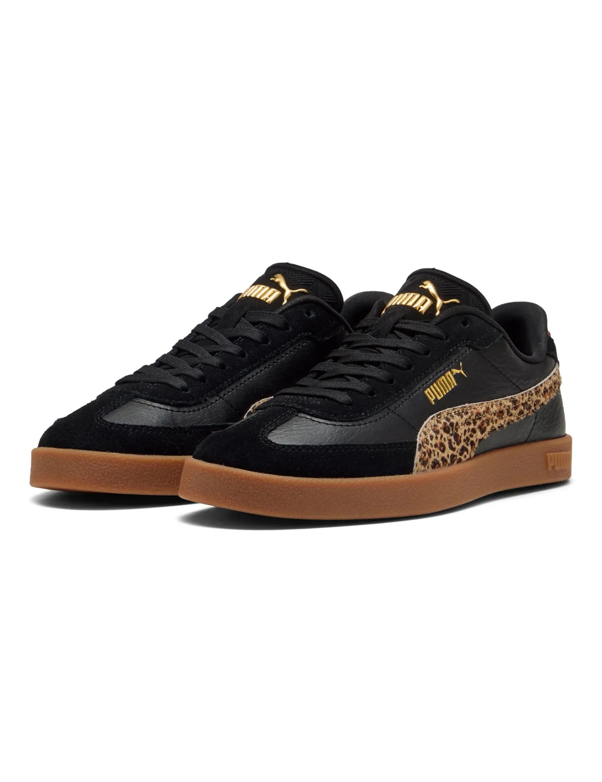 Anti Slip Feature Club II Era Animal Flair Sneakers - Black/Toasted Almond