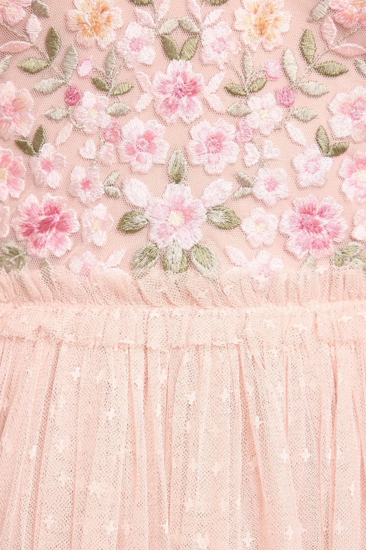 Rosie Lace Bodice Short Sleeve V-Neck Ankle Gown Smart Piece