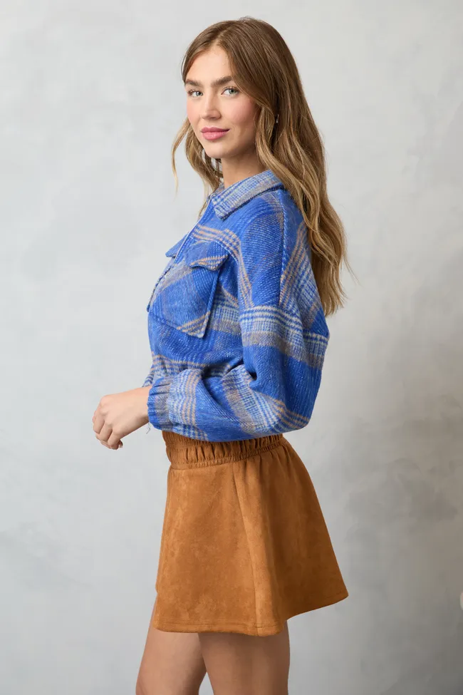 Finley Blue Plaid Jacket SALE ModularLayering