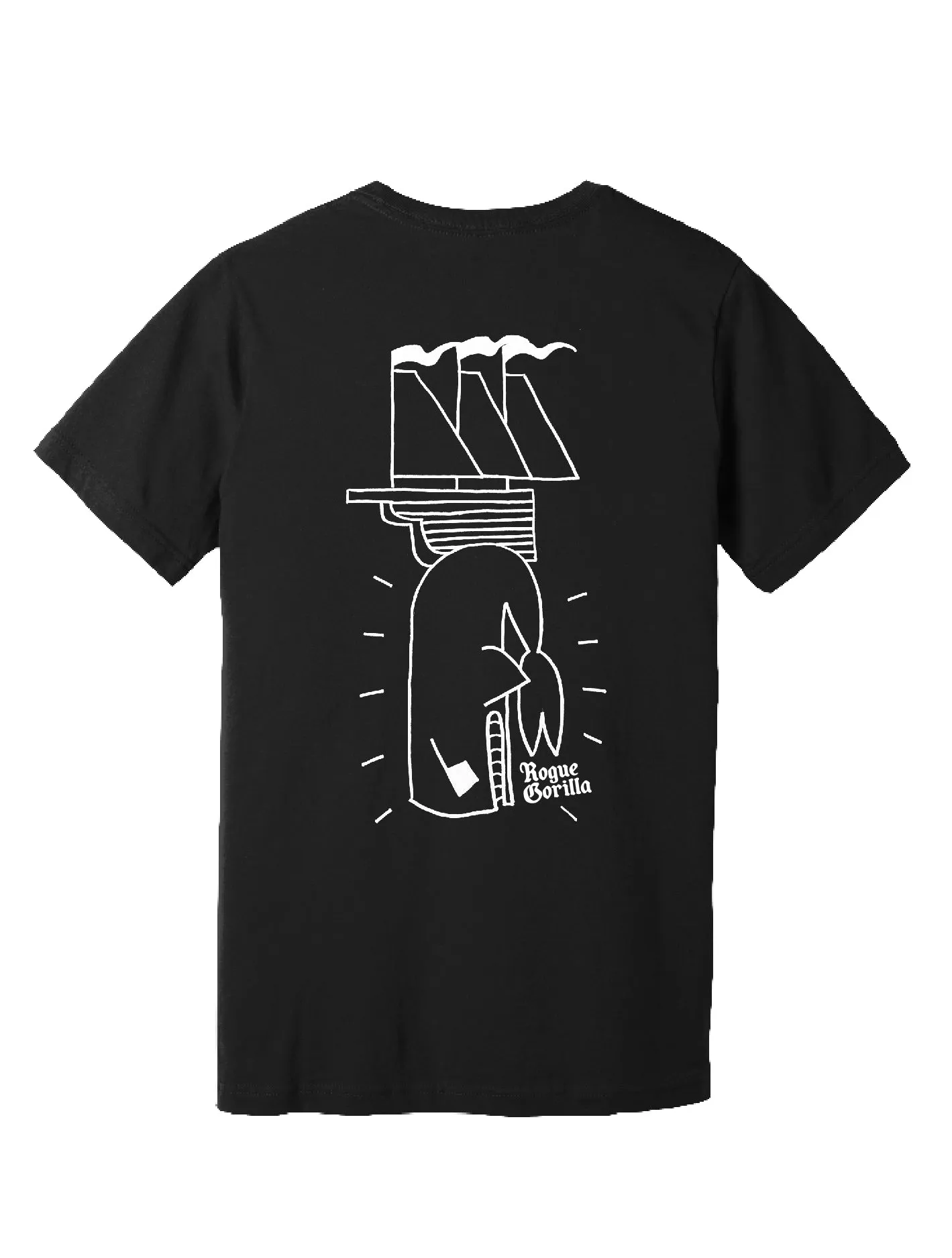Crew Neck Design The Whale & The Ship ?? Unisex T-Shirt