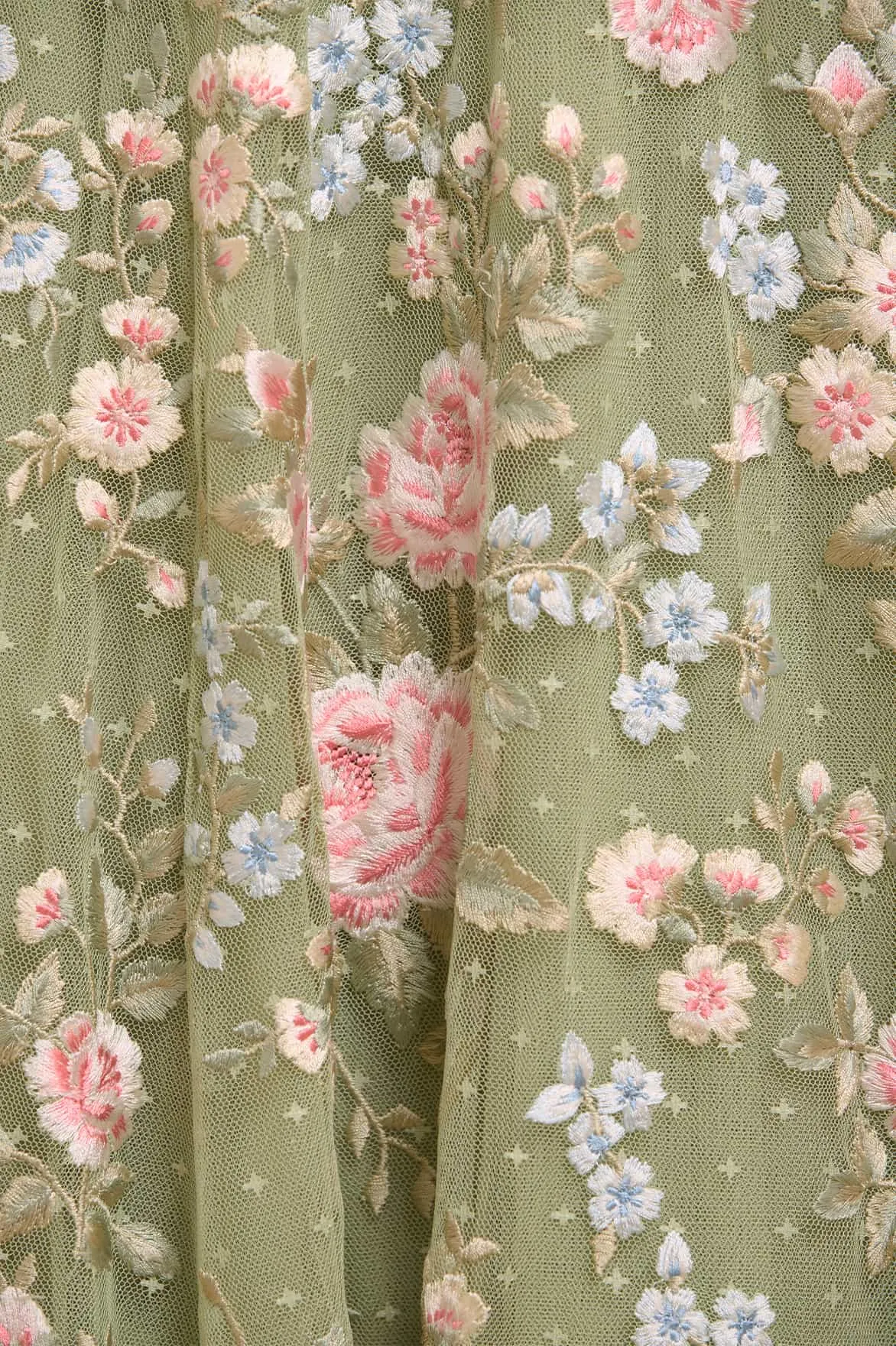 Sophisticated Edge Tailored Wear Antoinettes Floral Round Neck Ankle Gown