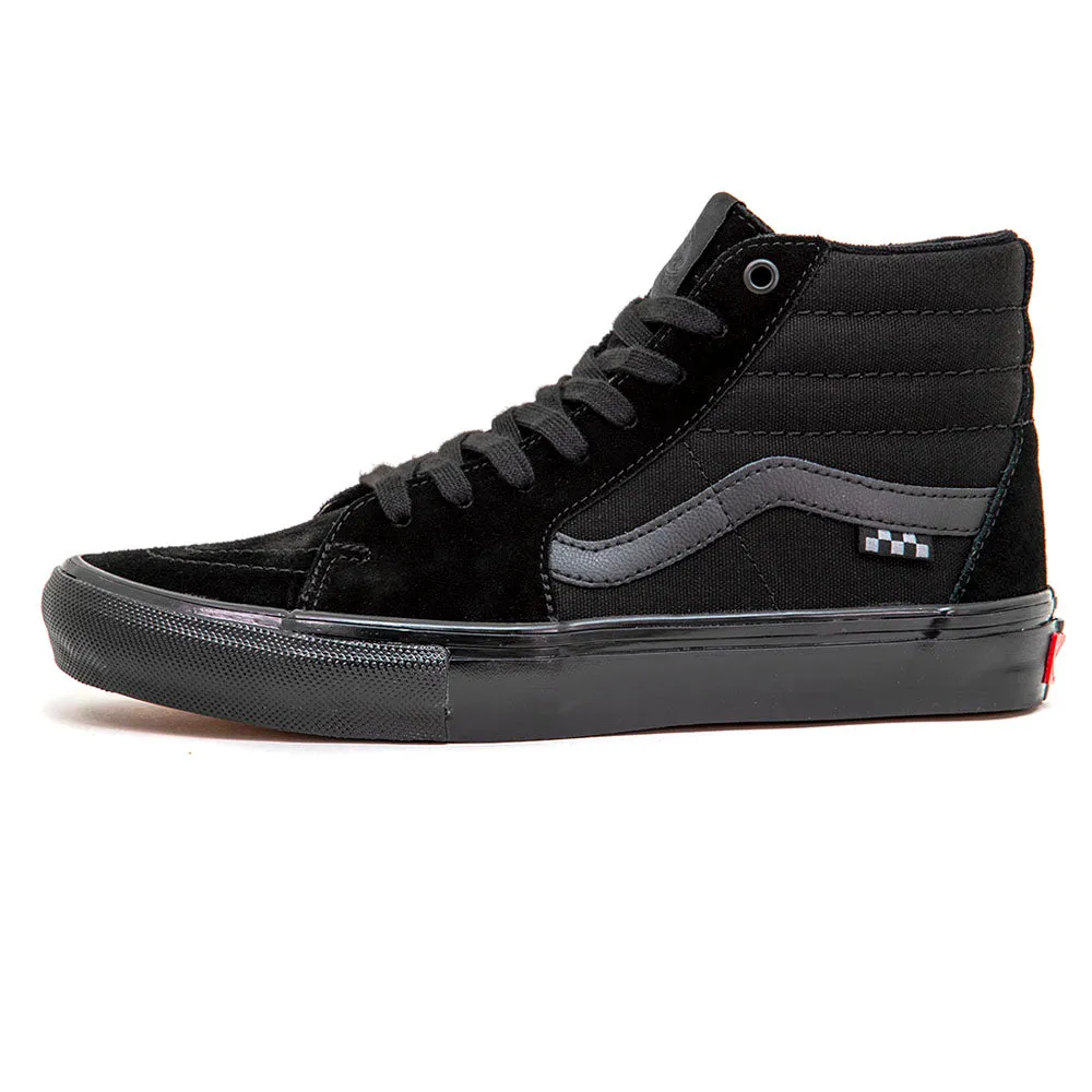 Skate Sk8-Hi (Black / Black) Impact Resistant Heel