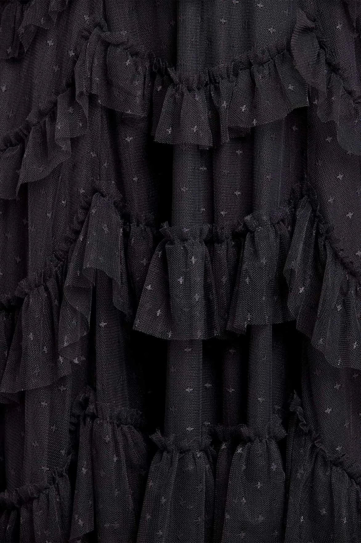 Chill Detail Velvet-Sleeve Aviana Short Sleeve Gown