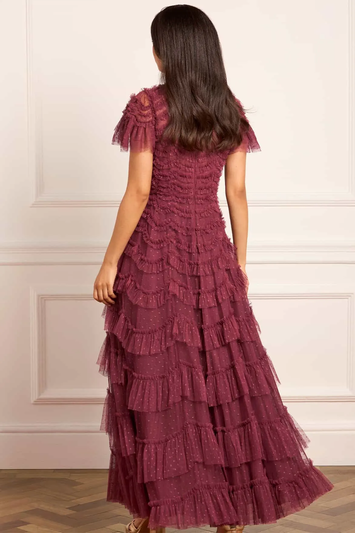 Clean Lines Matte Fabric Aviana V-Neck Gown