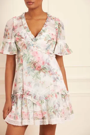 Everyday Comfort Comfort Layer Wear Paradise Garden Sonata Georgette Micro Mini Dress