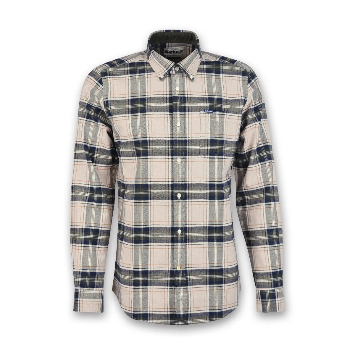 Anti Odor Technology waterproof Barbour - Betsom Tailored Fit Shirt in Stone Marl