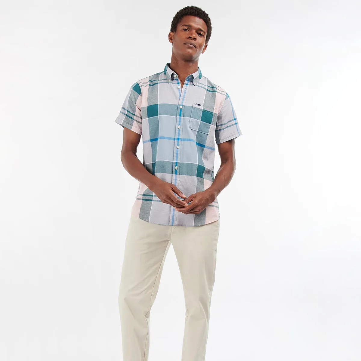 Barbour - Douglas SS TF Shirt in Pink Quick Layer Fit