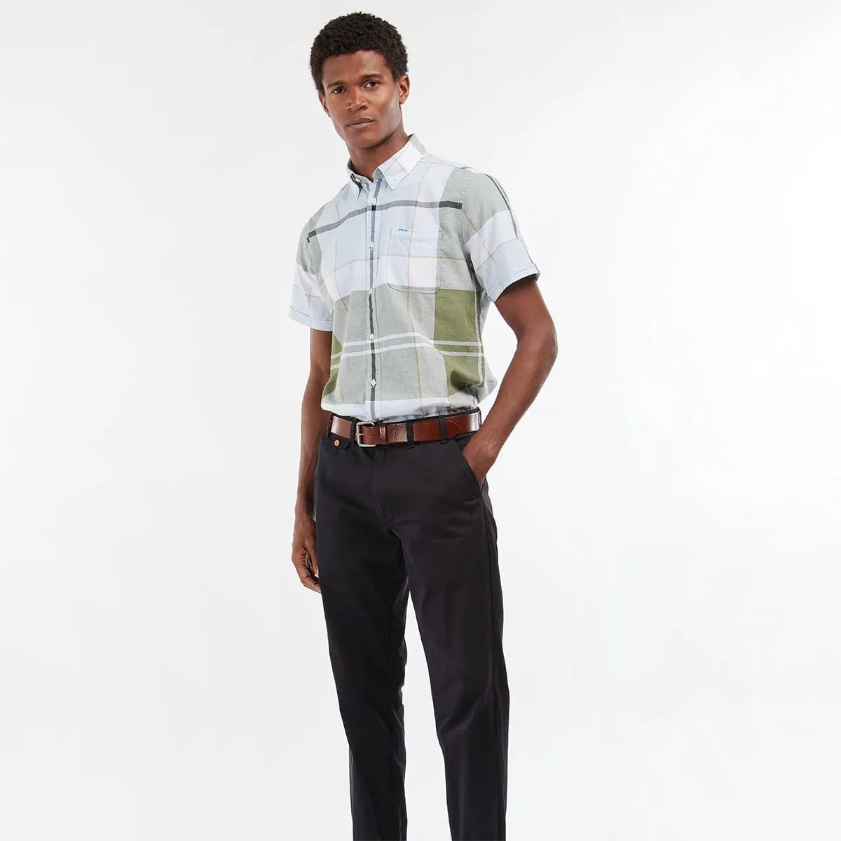 Soft touch finish Casual Elegance Barbour - Douglas SS TF Washed Shirt In Green