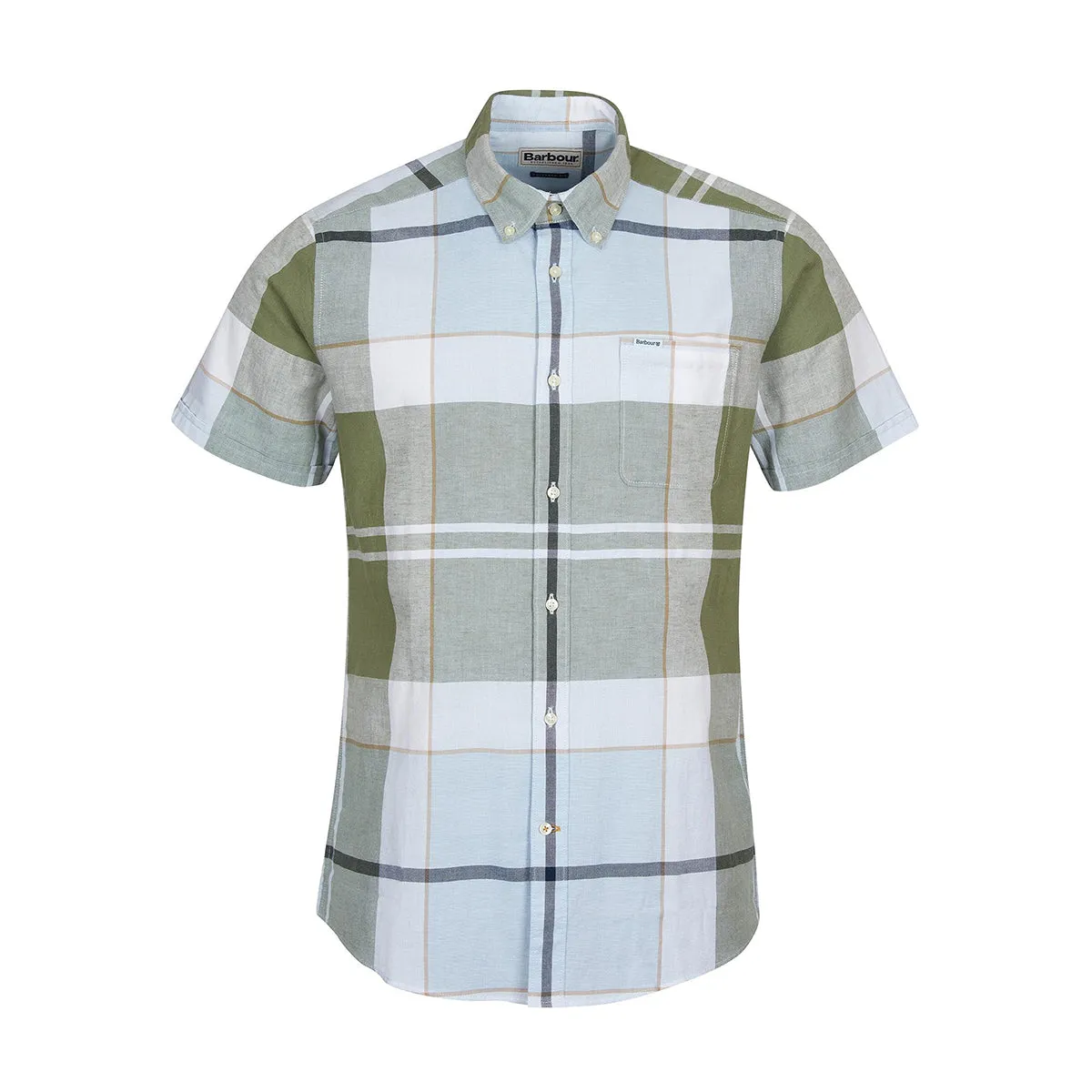 Barbour - Douglas SS TF Washed Shirt In Green Simple Comfort Look coordinate with other items