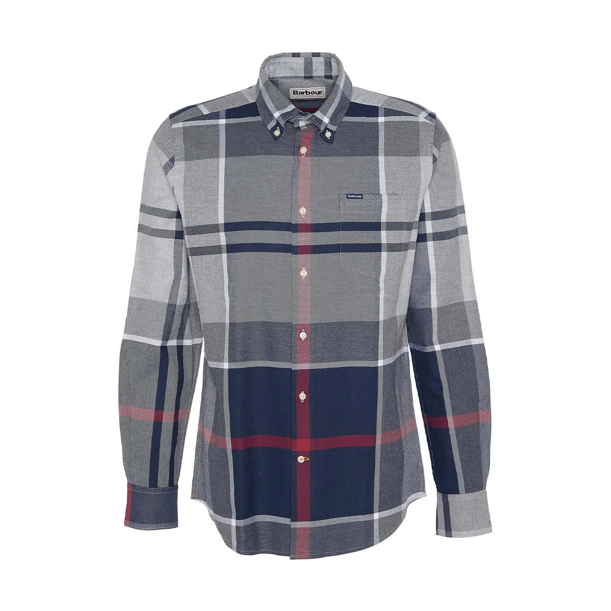 Barbour - Dunoon Tailored Fit Shirt in Blue Granite Comfy Design