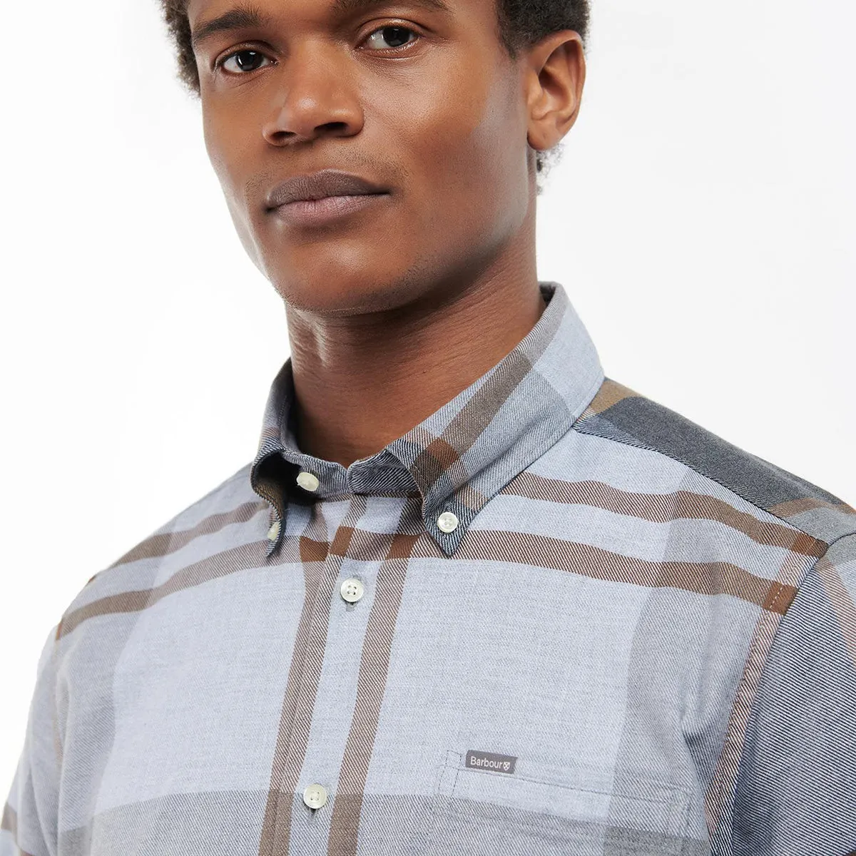 Street Ready Barbour - Dunoon Tailored Fit Shirt in Greystone