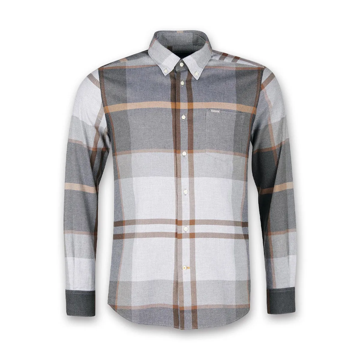 SlimFitDesign Barbour - Dunoon Tailored Fit Shirt in Greystone