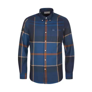 Oeko Tex Certified All-Season Comfort Wear Barbour - Dunoon Tailored Fit Shirt in Midnight Tartan