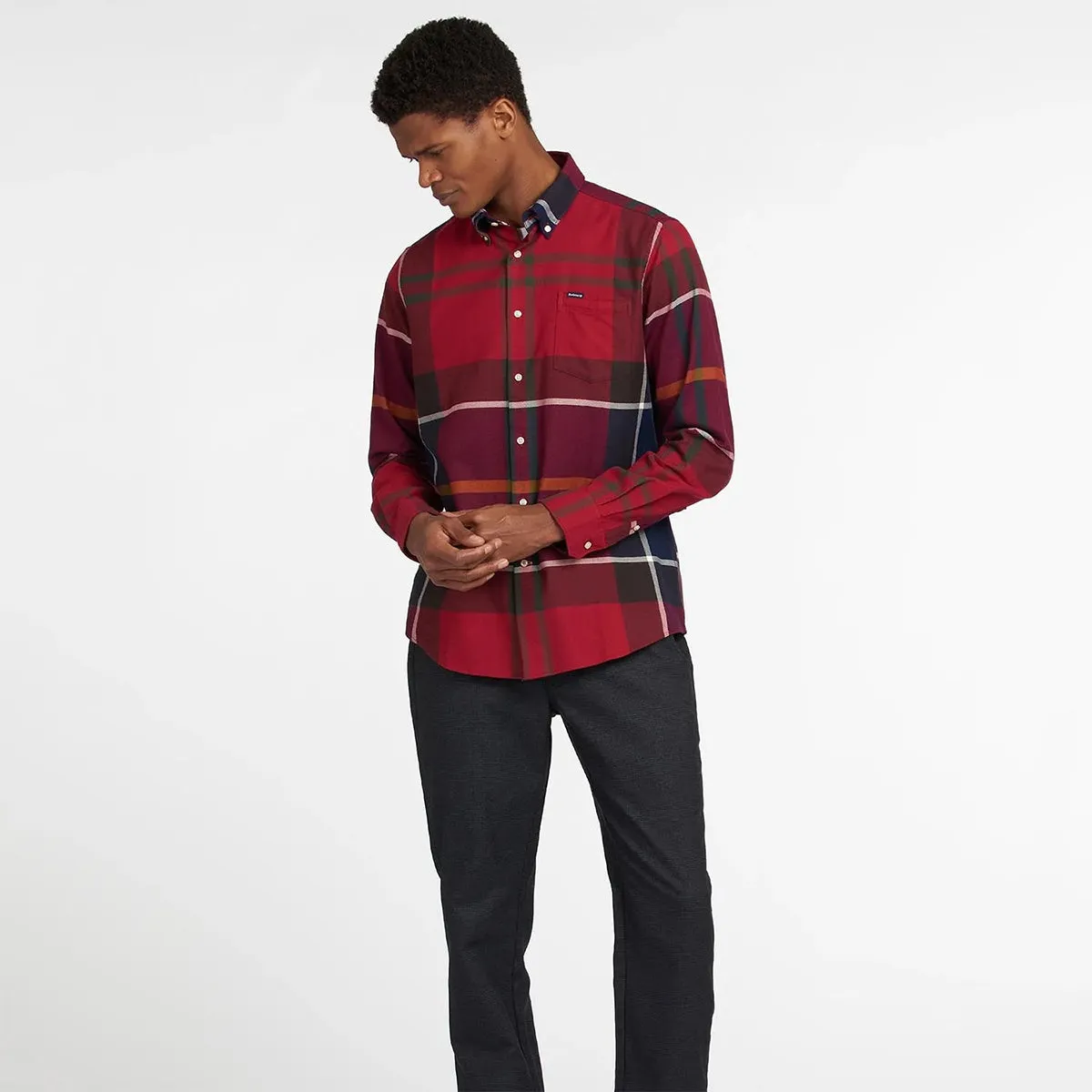 AntiPillingTreatment Barbour - Dunoon Tailored Shirt in Red