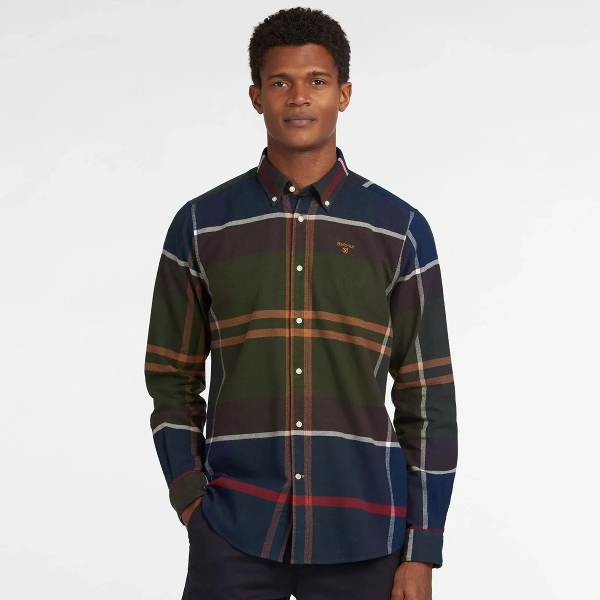 Barbour - Iceloch Tailored Fit Shirt in Green Tartan Outdoor Activity Soft Fit Wear