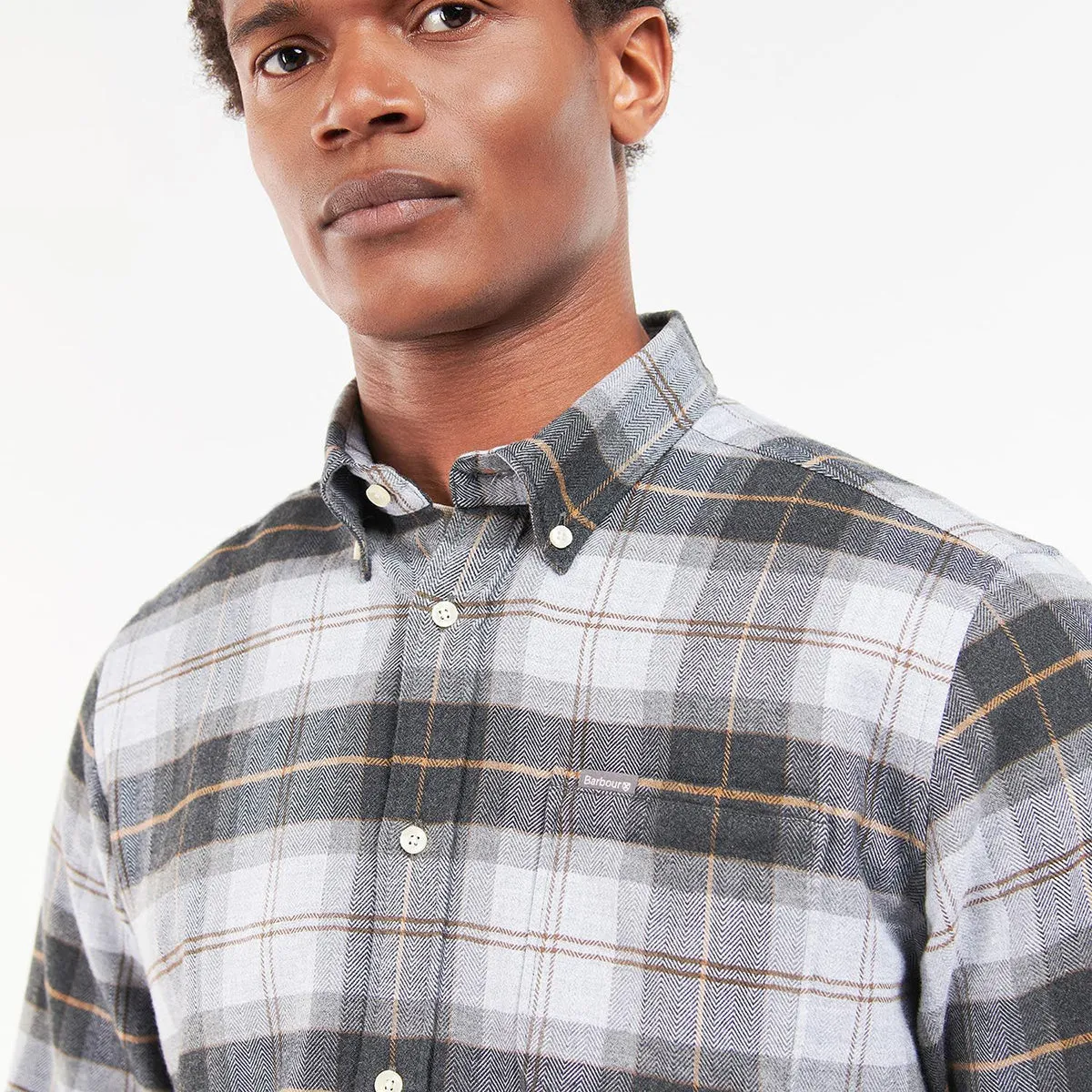 Barbour - Kyeloch Tailored Fit Shirt in Greystone Sporty Look