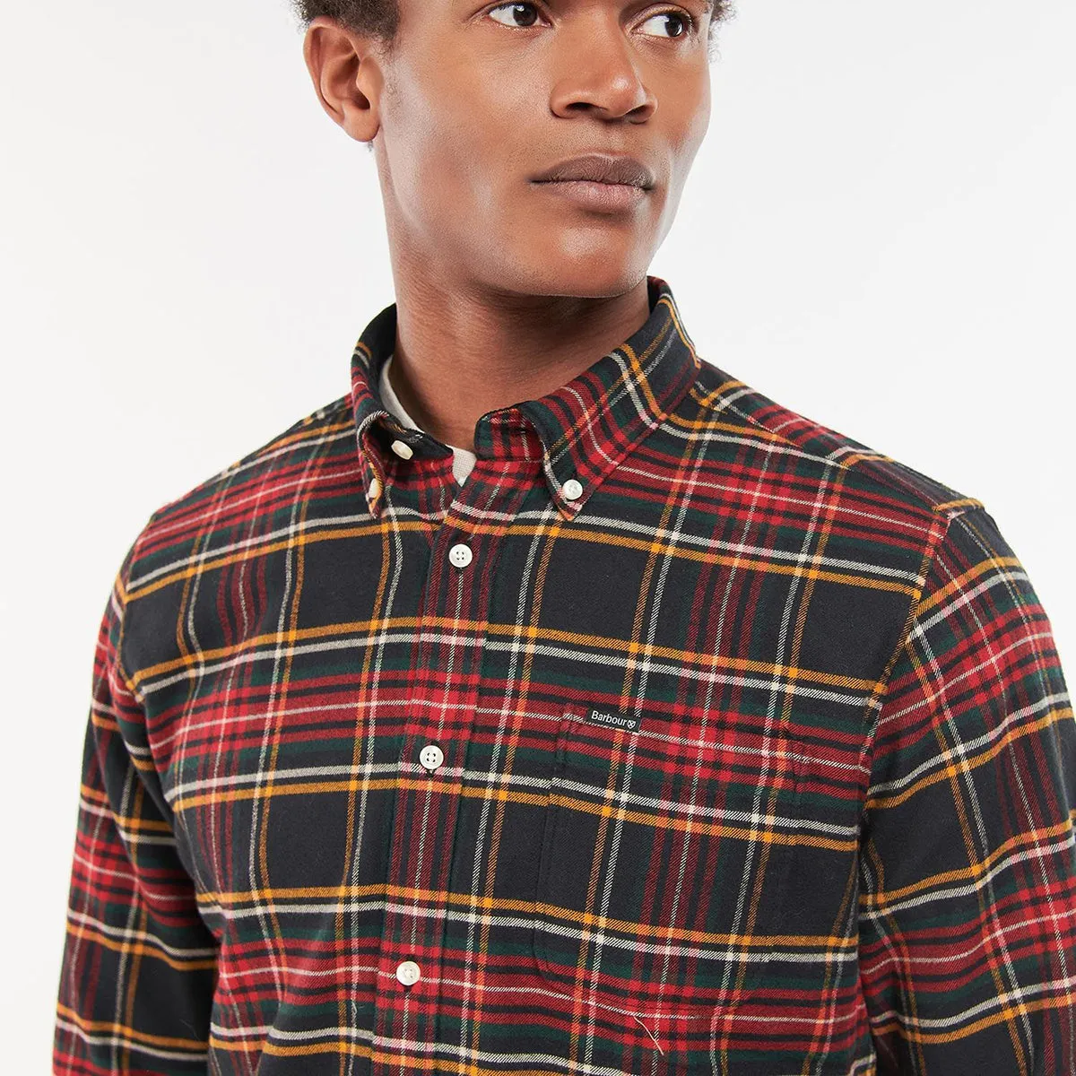 Barbour - Portdown Tailored Fit Shirt in Winter Black Chic Casual Wear Quick Fit Performance