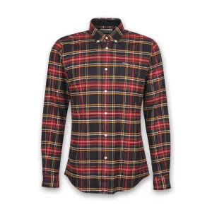 Casual Essentials Wear Barbour - Portdown Tailored Fit Shirt in Winter Black